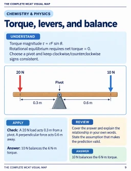 Study page: Torque, levers, and balance